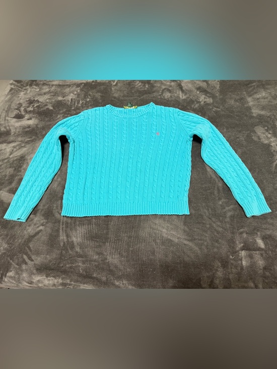 Ralph Lauren Other - Ralph Lauren Cable-Knit Crewneck Sweater - Turquoise Blue
